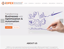 Tablet Screenshot of iopex.com